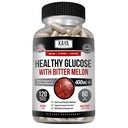 Kaya Naturals Health Gluco 配有 Bittermelon 补编 QQ 支持健康水平和功能, 20 种草类维生素和矿物, Alpha Lipoic Acide, Cinnamon, Vitamin C & E, Non-GMO (120 计数)