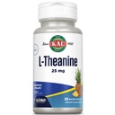 KAL L Theanine 25 mg ActivMelt - 放松,应激,Mood和焦点补充 - 美味的天然菠萝火焰与斯特维亚 - 蔬菜 - 120种服务,120种即时溶解微片