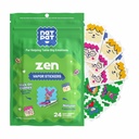 NATPAT Zen Patch Mood 儿童与成年人的镇定贴片 - 无化学和药物, Mood 支持放松,冷静和情绪调节 - BuzzPatch Natural Patch (24 Pack)