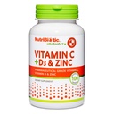 NutriBiotic – 维生素C + 维生素D3 & Zinc, 100 Capsules → Potent, 综合免疫支持 → 基本与抗氧化剂 每日补编 → Gluten & GMO Free