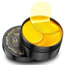 24K Gold Under Eye Patches - 60 pack for Puffy Eyes, Dark Circles, Bags & 皱纹与Collagen & Hyaluronic Acid 共配有 胶原和Hyaluronic 酸