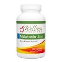 健康资源 0.5mg Melatonin Capsules - 自然睡眠支持补充 - Gluten自由睡眠援助,防腐自由,第三方测试,无添加糖 Dye Free,180 Capsules