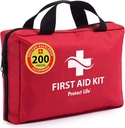 Protect Life Business First Aid Kit, Emergency First Aid Kit for Office Setting, Medical Kit Supplies, First Aid Kits for Businesses, School & Commercial Use - 200 Pieces