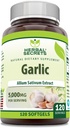 草药秘诀大蒜增产 = 5000 Mg Per service = 120 Softgels = 非GMO = Gluten Free = 在美国制造
