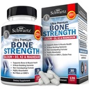 BioSchwartz Bone 强度补充 -- -- 具有9-in-1复合物的男女不便骨健康补充剂,与镁锌钙 D3 K2 & More -- -- 第三方测试 -- -- 1个月