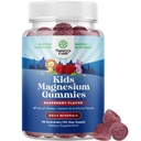 Kids Magnesium Gummys - Calm relax Mg Citrate 补充 Raspberry Flavor - Calm Magnesium 补充 Nerve 健康肌肉和健康心脏支持 - Mag Citrate Gummys - 90 Counter Pack