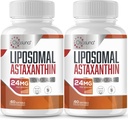 Liposomal Astaxanthin 补充24MG,最大吸收,抗氧化剂强于VIT C,Non-GMO和Gluten Free - 120软胶(4个月供应)
