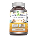 神奇的维生素D3(Cholecalcifirol) 补充 = 5000 IU / 服务 = 180 Softgels = = 非 GMO = free = 在美国制造