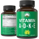 峰性能维生素D 5000 iu + A + K + E 全部在 1 易吞维根卡普尔. ADK 维生素补充剂,配以 E D3 K2. Mood, Immune, Bone, Vision, Heart 的基本维生素
