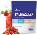 VivoNu Calm & Sleep Powdered Drink Raspberry L Theanine Ksm-66 甘氨酸甘氨酸甘氨酸甘氨酸维生素D 3 放松和聚焦补充剂(VSC M2)