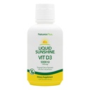 自然+液体阳光维生素 D3-5000 IU, 16 fl oz - 美味的热带Citrus Flavor - Bone Health, Heart Health and Immune System Support Supports - Gluten Free - 32 services