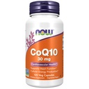 NNOW 食品补充品,CoQ10 30 mg,药品级,发酵产生的全转式,120 Veg 卡普尔