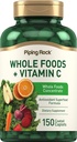 管道摇滚全食 维生素 C 150卡普莱特 超级食品 混合食品 蔬菜 Non-GMO, Gluten Free Supplement