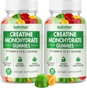 Creatine Monohydrate Gummys 5g – 女性和男性的Creatine – 肌肉强力的预修补充剂,肌肉构建器,能量靴低糖 Chreatine Gummys 160 Count