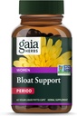Gaia Herbs Bloat支助——支助Bloating和Digestion的妇女健康补充——用Dandelion Leaf、Burdock根、马尾和更多——60名Vegan Capsules(30名服务员)制作