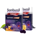 Sambucol Black Elderberry Throat Lozenge - 有蜂蜜、维生素C和锌、老年莓 Lozenges Sore Throat & Cough、Soothes Scratchy Throat、Soft & Chewy - 2 Pack(40总帕斯蒂尔斯)