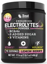 热电解粉 - 90 services Keto Electrolytes Powder - 零糖,BCAAs,B-维生素 → 钾,锌,镁 → 水解粉回收 饮料 → Lemon Berry