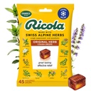 Ricola 原草咳嗽滴液,45个计数,咳嗽镇静剂和喉咙镇静剂 自然源头的Menthol,为咳嗽和喉咙刺激症状缓解药草味