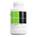 DaVinci Labs Chewable C-300 - 支持免疫健康、胆固醇和凝胶生产的维生素C补充剂 - 配有维生素C、Pectin和More - Gluten - Free - Cherry Flavor - 90 蔬菜片