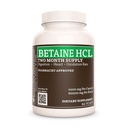 补救措施 营养 乙酰氯(Hydrodrocloride) + 1000 mg, 60 Capsules 饮食补充 → 两个月供应 → 含有碳酸钙、Papain和Bromelain