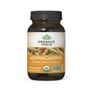 ORGANIC INDIA Ashwagandha Capsules - 有机Ashwagandha 补充剂 - Vegan Ashwagandha 根部、无胶囊、Kosher、非GMO、支持压力救济、能源和睡眠 - 90 Capsules