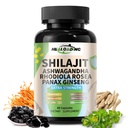 喜马拉雅省 Shilajit Capsules: 实现喜马拉雅省 Shilajit 提取 - 自然能源与 Stamina 支持 - Vegan, N-GMO 古老富尔维奇酸和湿润酸 60 Capsules