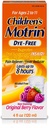 Johnson & Johnson Motrin儿童公式, 4 oz, Dye - Free, Berry