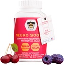 Neuro Soothe,支持神经多样性和心理健康,帮助大脑健康与自然平静,蓝拉斯贝里和樱桃火焰90 Gummys,30天供应