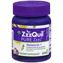ZzzQuil Pure Zzzs Melatonin Gummys, 睡眠援助, Melatonin 2 mg, 配有 Chamomile & Lavender, Melatonin 睡眠Gummys, 成人睡眠援助, 野莓香草火焰, 24 睡眠Gummys