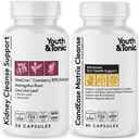 青春与Tonic CandEase Matrix药丸与肾脏清洁包 2 Pack 支持身体清洁和维护尿液Tract与Bladder健康