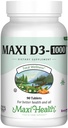 Maxi 健康维生素 D3 1000 IU 饮食补充剂 - 容易吞咽 - 无味和无味 - 支持成人妇女和男子的钙吸收、免疫健康和骨骼健康 - 90块