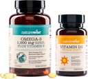 NatureWise High-Potency 1000mg Omega 3配有600mg EPA,400mg DHA, & Vitamin E & Vitamin D35000iu(125mcg) 健康肌肉功能,以及免疫支持