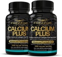 FREZZOR Calcium Plus配有UAF1000+超抗氧化剂用于骨质健康与骨质密度,支持健康身体体重,基本骨质建材矿物的优化比,NZ制造,180盖,2个月供应量