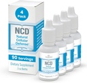 Waiora自然细胞防御(NCD) 液态泽利特液滴,Clinoptilote for Men & Men and Women - Immune,健康固态支持,清洁,pH平衡(0.5oz瓶,4 Ct – 360 serv)的补编.