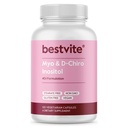 BESTVITE Myo & D-Chiro Inositol(120个蔬菜卡普勒斯) - 40:1 比例 - 无 Stearates - Vegan - 非 GMO - Gluten Free
