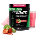 JYM 补充科学 前 JYM 草莓 Kiwi 工作前粉 - BCAAs, Nootropoctics, Creatine HCI, Citrulline, Beta-Alanine, Betaine, Taurine, Huperzine 30 服务