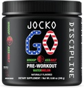 Jocko Fuel Pre Workingout Powder 配L-Citrulline, Nootropic & Cafeine for Endurance & Stamina - Keto, 低糖混合剂用于远程运行, Cycling, Jiu Jitsu - 30 services (Watermeron) 配音: 热水,热水,热水,热水,热水