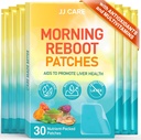 JJ CARE Morning Reboot Patch 30 pcs, 个人包装(有7 pcs B12 Patches), 爱心觉醒, 皮肤友好和最佳单身派对