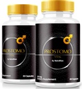 (2 Pack) Prostomo Capsules - 支持前列腺热量的官方公式,所有恢复控制并实现总体健康性的自然补充,Premium Pros Tomo Pills Review (120 Capsules) .