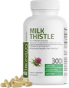 Bronson Milk Thatle 1000 MG Silybum Marianum 抗氧化剂和肝脏健康支持 - 非GMO, 300 Capsules