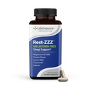 LifeSeasons Rest-ZZ Melatonin Free - 睡眠支持补充 - 冷静神经系统 - 易感沉睡和与神经有关的沉睡 - GABA和Chamomile镁 - 60 Capsules