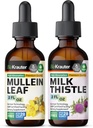 BIO KRAUTER Mullein Tincture 2 Fl. Oz. & 牛奶酸铁 Tincture 2 Fl. Oz.