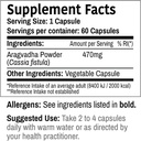 WAKDE的Aragwadha Capsules (卡西亚风毛菊,60Veg Caps,植物补充剂,Ayurvedic Herb, All Natural, Vegan)