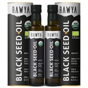 RAWYA 黑种子油 - 有机冷压奈杰拉·萨蒂瓦 - 土耳其起源 - USDA 有机 - 自然补充 - 黑色库明种子油 - 富含火焰和高浓度 - 250毫升玻璃瓶 - 2包