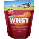 纯选择花生酱 Whey 隔离蛋白粉,28g蛋白和低脂肪,最佳冷过滤和未识别 Whey,无填充器或人工甜点(Peanut Butter,12 oz)