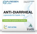 纯原实验室 抗腹泻卡片 - 24 计数 - 2 mg Loperamide 氢氯酸盐 - 容易吞咽抗腹泻药 - 腹泻和胃解药 - 控制腹泻症状