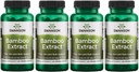 Swanson Bamboo 提取 - 天然毛发、皮肤和钉子补充剂 - 70% Silica 内容支持烯烃形成和骨质生长 - (60 Veggie Capsules,每件300毫克) 4 Pack