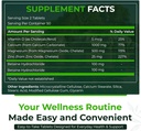 Natural Nutra 250 Counter,镁锌钙加维生素D3补充剂,用于骨强,神经健康,帮助改善更好的维贝,Gluten无糖无糖,基本矿物综合体