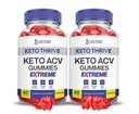 (2 pack) Keto Thrive Keto ACV Gummys Extreme 2000 MG Keto Keto Khrive Keto Gummys 苹果苹果苹果苹果醋 配以石榴甜甜菜汁粉 B12 Vegan Non GMO 120 Gummys 配制.