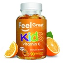 (原始内容存档于2018-03-21). Kids Vitamin C Gummys Chewable for Immune Defense QQ 植物基, Gluten Free QQ Vegan 250 mg / service 90 Gummys – Kids Vitamin by Feel Great Vitamin Co.